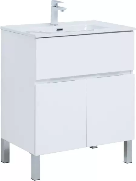

Тумба с раковиной «Aquanet» Алвита new 70 (Flat 70/46) белый матовый
