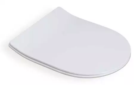 Сиденье для унитаза «AQUAme» AQM1202 ультратонкое дюропласт с микролифтом белое