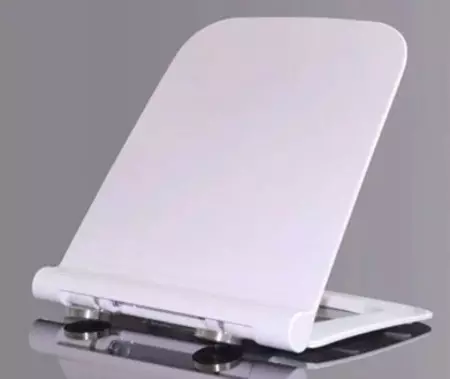 Сиденье для унитаза «AQUAme» AQM1204 ультратонкое дюропласт с микролифтом белое