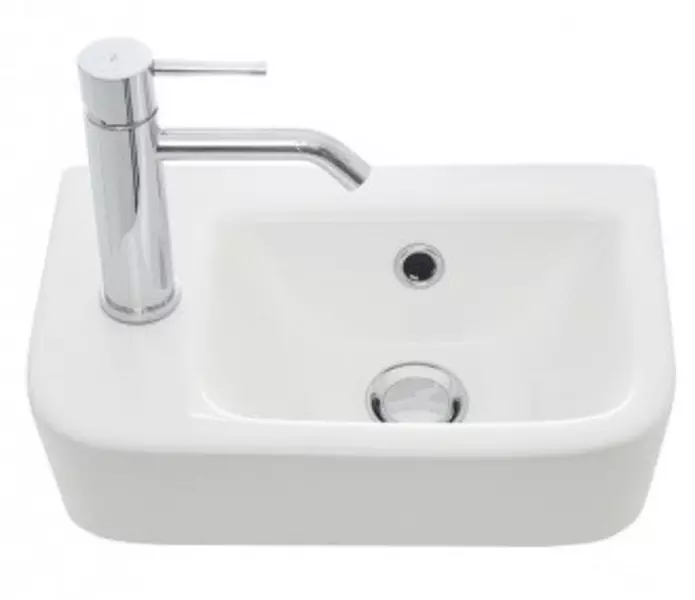 

Раковина «AQUAme» AQM5006L 37/24 фарфоровая белая левая