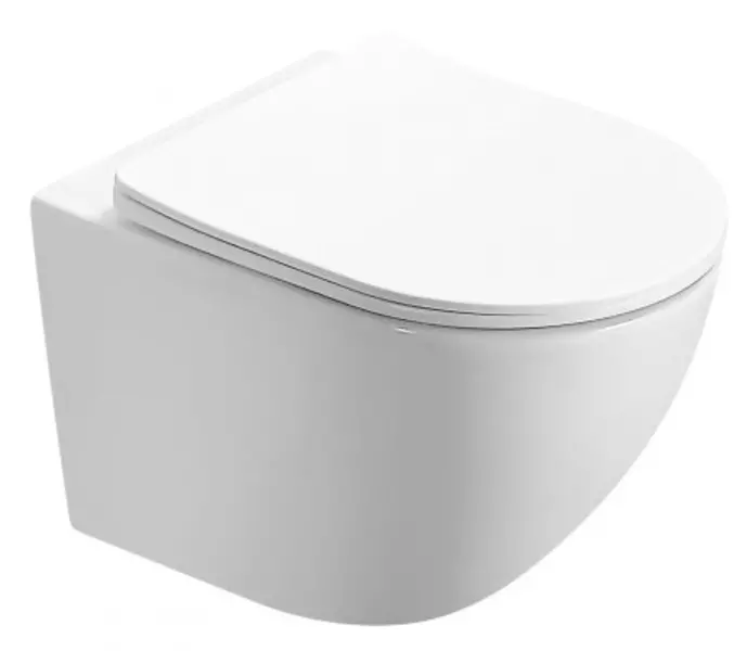 

Подвесной унитаз безободковый «Azario» Morano AZ-450W белый с сиденьем дюропласт с микролифтом белое