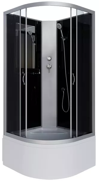 

Душевая кабина «Niagara» NG-2507-14BK 80/80 высокий поддон тонированная/чёрная без крыши