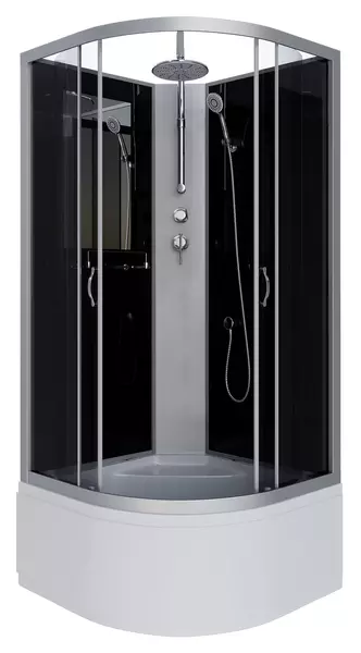 

Душевая кабина «Niagara» NG-2508-14BKT 90/90 высокий поддон тонированная/чёрная без крыши