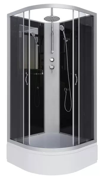 

Душевая кабина «Niagara» NG-3503-14BKT 80/80 средний поддон тонированная/чёрная без крыши