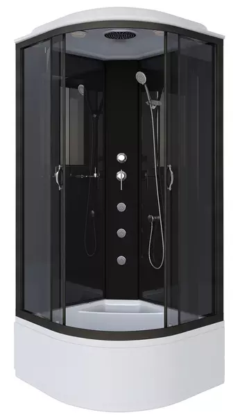 

Душевая кабина «Niagara» NG-6508-14G 90/90 высокий поддон тонированная/чёрная с гидромассажем
