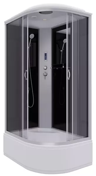 

Душевая кабина «Niagara» NG-2510-14LP 120/80 высокий поддон тонированная/чёрная с электрикой левая