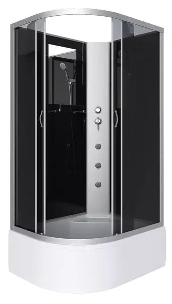 

Душевая кабина «Niagara» NG-2510-14RBKG 120/80 высокий поддон тонированная/чёрная без крыши с гидромассажем правая