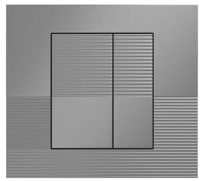 Кнопка смыва «Grossman» Pragma пластик матовый хром 800.Т1.03.110.110 - фото 1