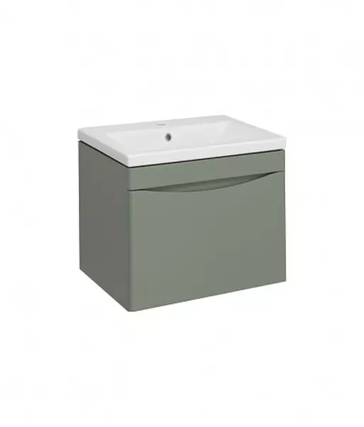 Мебель для ванной подвесная «Runo» Афина 60 цемент - фото 1