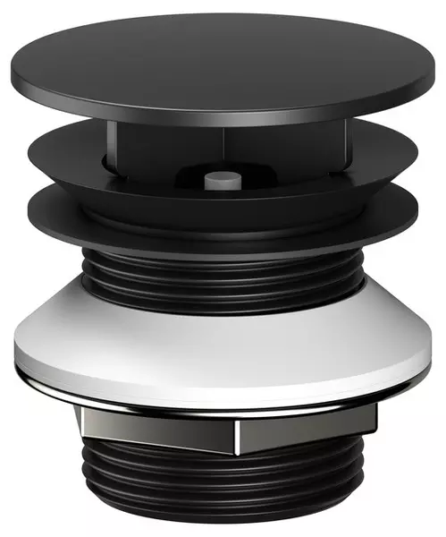 Донный клапан для раковины «Keuco» 59904370000 с механизмом Клик-Клак чёрный матовый