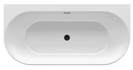 

Ванна акриловая «Ravak» Freedom W 166/80 с чёрным сливом с ножками с сифоном белая
