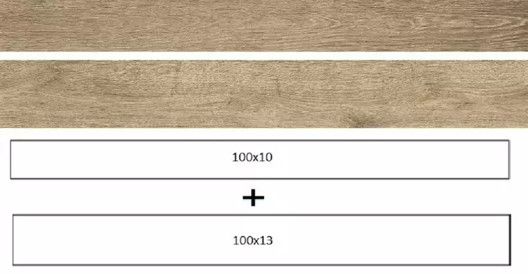 

Напольная плитка «Ragno» Woodreal Matt. 100x13 2 формата 100x10+100x13 R5S9 beige