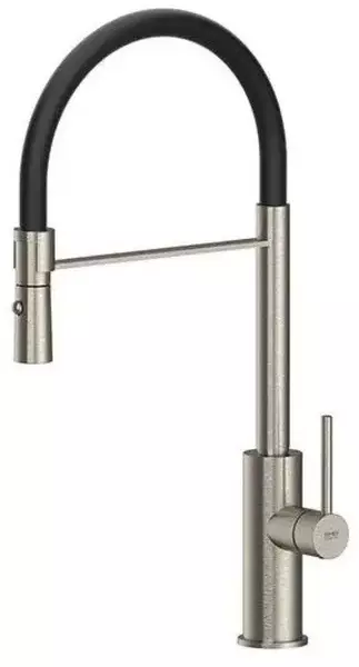 

Смеситель для кухонной мойки «Remer» X-Style Inox SSX541 нержавеющая сталь/чёрный