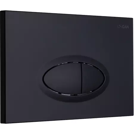 

Кнопка смыва «Logan» Oval 00297676 пластик Black Mattе