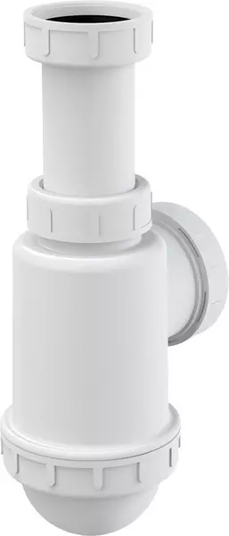 

Сифон для раковины «AlcaPlast» AG210722154 (аналогA443-DN50/40) для подключения слива мойки или раковины белый