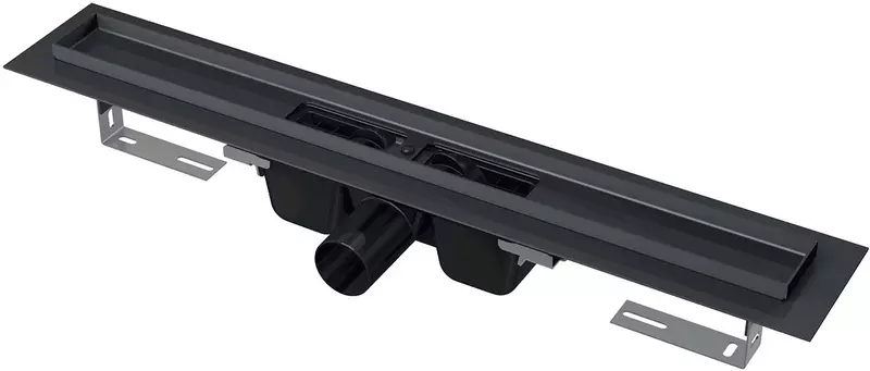 

Душевой лоток «AlcaPlast» APZ1Black-650 APZ1BLACK650 боковой выпуск чёрный без решетки