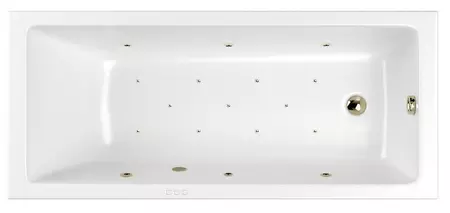 

Гидромассажная ванна акриловая «Whitecross» Wave Slim 170/70 Relax с каркасом с сифоном белая/бронза