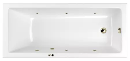 

Гидромассажная ванна акриловая «Whitecross» Wave Slim 170/75 Soft с каркасом с сифоном белая/бронза