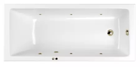 

Гидромассажная ванна акриловая «Whitecross» Wave Slim 180/80 Soft с каркасом с сифоном белая/бронза