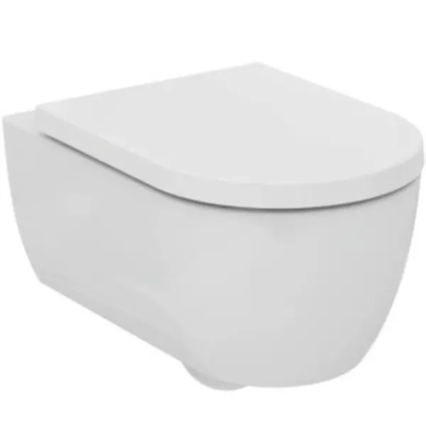 

Подвесной унитаз безободковый «Ideal Standard» Blend Curve T374901/T376001 белый с сиденьем дюропласт белое
