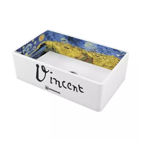 

Мойка для кухни «Omoikiri» Mikura 76-Vangogh 76/46 Natceramic белая