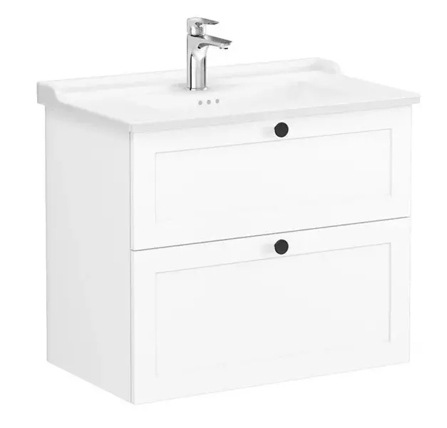 

Тумба с раковиной «Vitra» Root Classic 80 (80/47) подвесная матовый белый