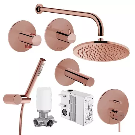 

Душевая система «Vitra» Origin A49285EXP медь
