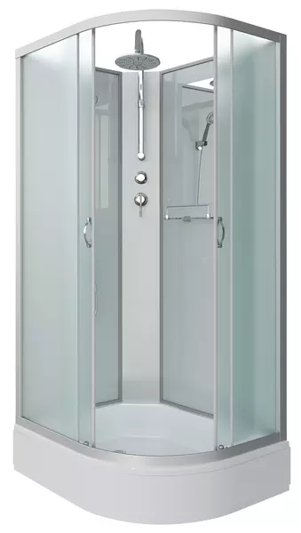 

Душевая кабина «Niagara» NG-33974-14LBKT 90/70 средний поддон матовая/белая без крыши левая