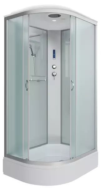 

Душевая кабина «Niagara» NG-33974-14RP 90/70 средний поддон матовая/белая с электрикой правая