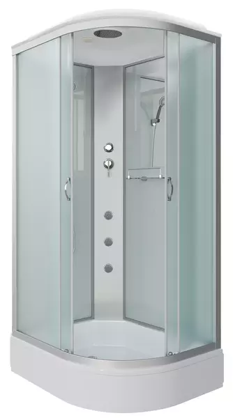 

Душевая кабина «Niagara» NG-33984-14LG 90/80 средний поддон матовая/белая с гидромассажем левая