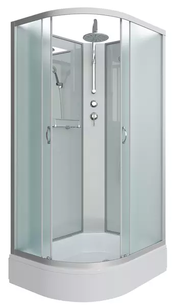 

Душевая кабина «Niagara» NG-33984-14RBKT 90/80 средний поддон матовая/белая без крыши правая