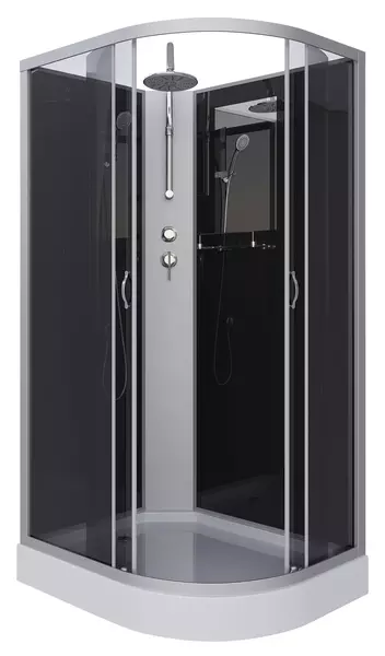 

Душевая кабина «Niagara» NG-3512-14LBKT 120/80 низкий поддон тонированная/чёрная без крыши левая