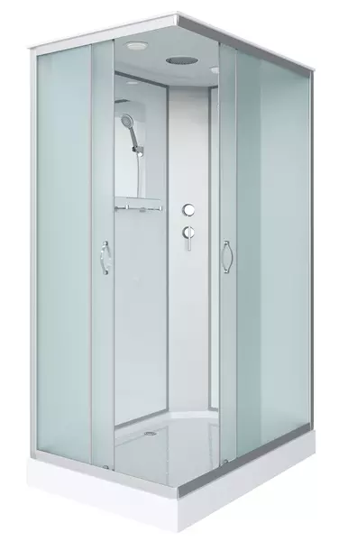 

Душевая кабина «Niagara» NG-43085-14Q 100/80 низкий поддон матовая/белая