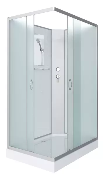 

Душевая кабина «Niagara» NG-43085-14QBK 100/80 низкий поддон матовая/белая без крыши