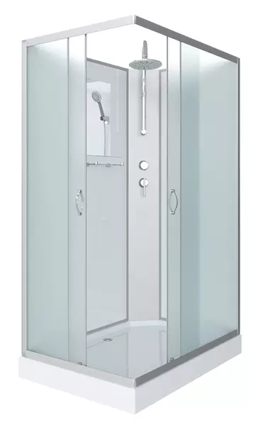 

Душевая кабина «Niagara» NG-43085-14QBKT 100/80 низкий поддон матовая/белая без крыши