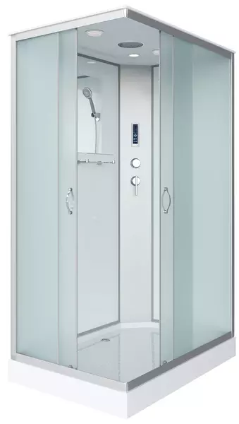 

Душевая кабина «Niagara» NG-43085-14QP 100/80 низкий поддон матовая/белая с электрикой