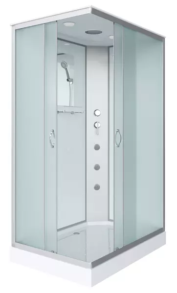 

Душевая кабина «Niagara» NG-43185-14QG 110/80 низкий поддон матовая/белая с гидромассажем