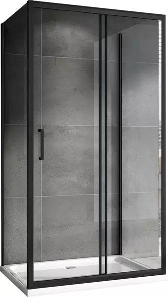 

Душевой угол-ограждение «Abber» Schwarzer Diamant AG30180B-S85B-S85B 180/85 прямоугольный прозрачный/чёрный без поддона