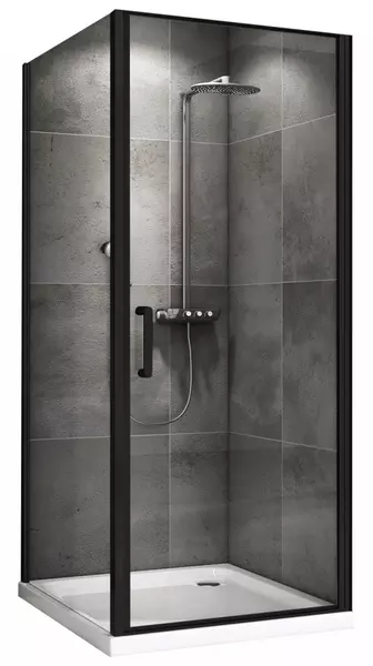 

Душевой угол-ограждение «Abber» Sonnenstrand AG04090B-S85B 90/85 прямоугольный прозрачный/чёрный без поддона универсальный