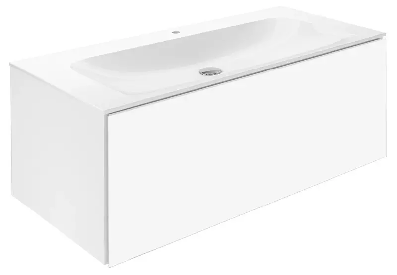 Тумба с раковиной Keuco Plan 100 Plan 100 с отверстием подвесная белая 269118₽