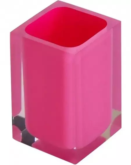 

Стакан для зубных щёток «Ridder» Colours 22280102 на стол розовый