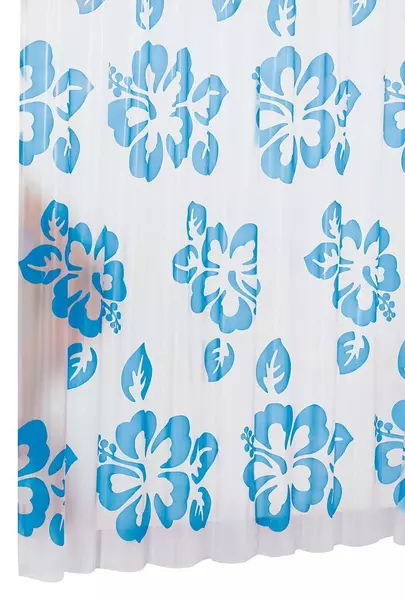 

Штора для ванной «Ridder» Flowerpower 32353 180/200 голубая