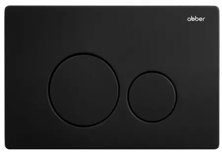 

Кнопка смыва «Abber» AC0121MB металл черная матовая