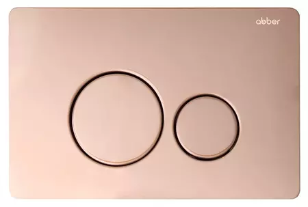 Кнопка смыва «Abber» AC0121RG металл золото розовое