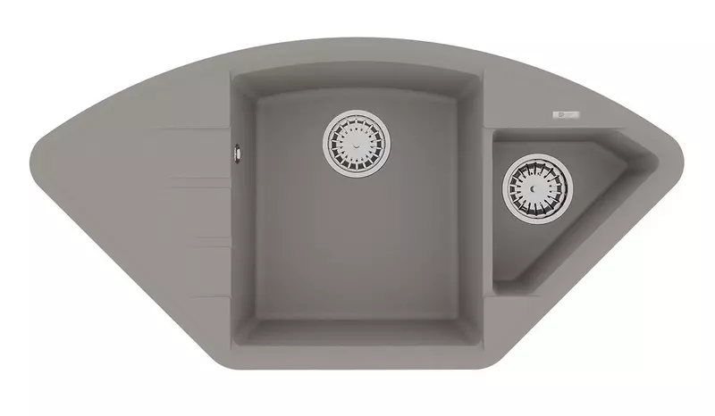 

Мойка для кухни угловая «Lemark» Irkana 980 98/50 искусственный камень грей