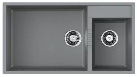 

Мойка для кухни «Omoikiri» Tedori 85-2-U-GR 85/46 искусственный камень leningrad grey