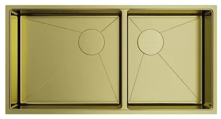 

Мойка для кухни «Omoikiri» Taki 85-2-LB-U/IF-LG Side 85/44 нержавеющая сталь светлое золото