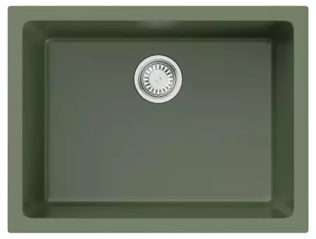 

Мойка для кухни «Omoikiri» Okinoshima 61-U/I-O 61/46 Natceramic olive