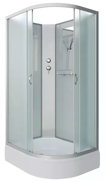 

Душевая кабина «Niagara» NG-33294-14LBK 120/90 средний поддон матовая/серебро без крыши левая