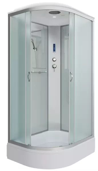 

Душевая кабина «Niagara» NG-33294-14RP 120/90 средний поддон матовая/серебро с электрикой правая